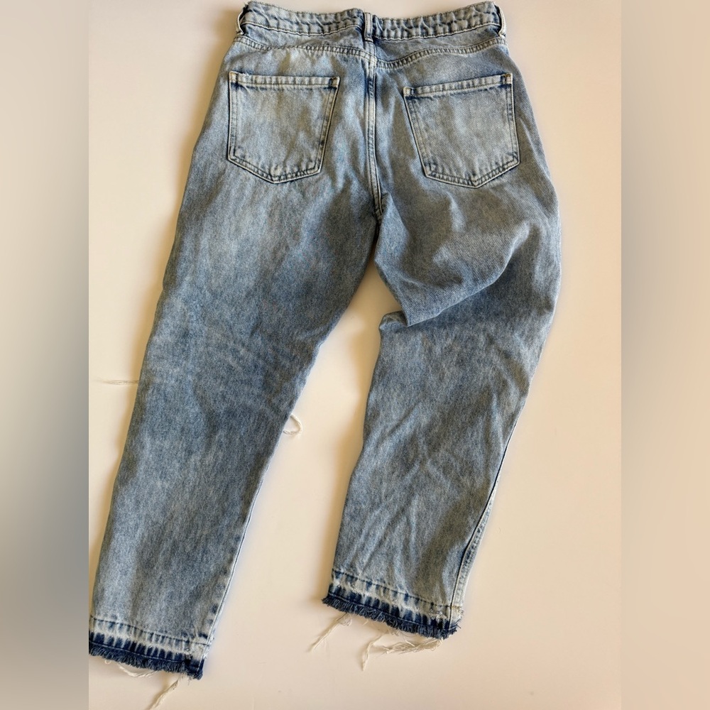 Distressed ankle jean straight leg - Picture 11 of 14